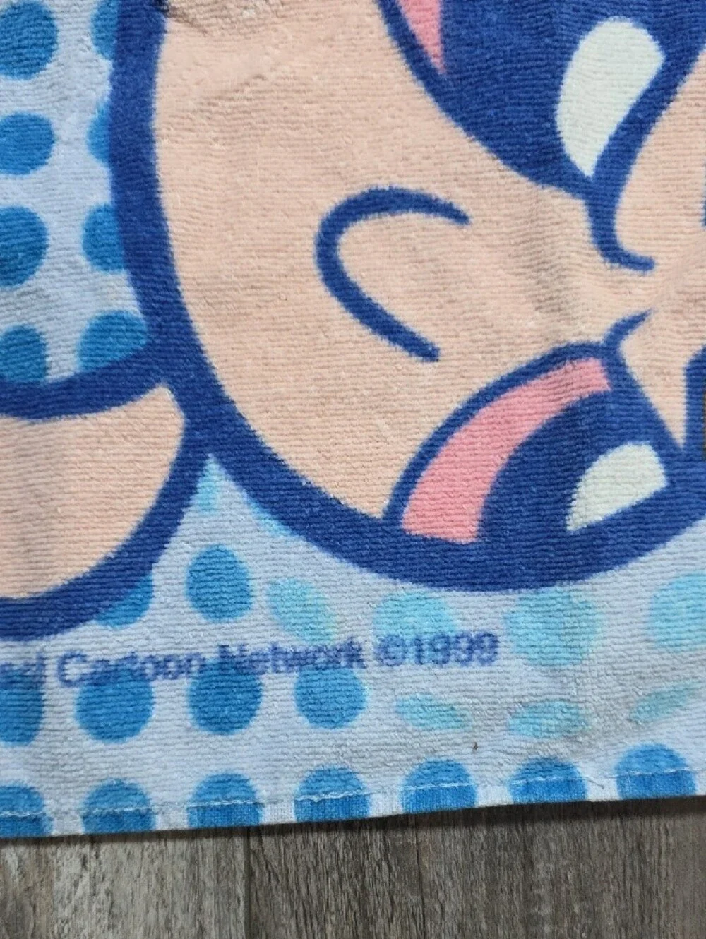 Cartoon Network Powerpuff Girls Rescue 1999 Polka-Dot Beach Towel 27.5